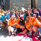 Marsai Martin (center) poses with the competitors in the 2019 Icebox Derby.